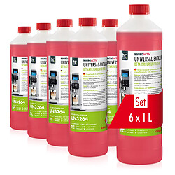 Hoefer Chemie Détartrant Universel Microactiv® avec Indicateur de Couleur - Bouteille de 1 Lx6 pour un Entretien Efficace