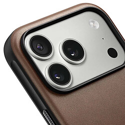 Nomad Coque pour iPhone 17 Pro MagSafe en Cuir Premium Antichocs Marron pas cher