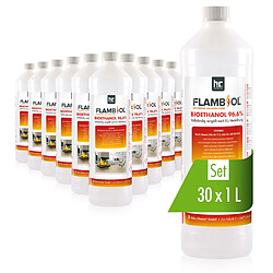 Hoefer Chemie Bioéthanol DéNaturé FLAMBIOL® 96,6% - Bouteille de 1L pour Cheminées et Imprimantes 3D