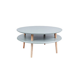 Table basse UFO Dmr. 70 cm x hauteur 35 cm, Gris foncé, Ragaba