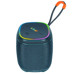 LinQ Mini Enceinte sans Fil Bluetooth 5W Étanche IPX6 avec Éclairage LED Bleu