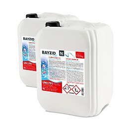 Acheter Hoefer Chemie Chlore Liquide 48° Bayzid® - Bidon de 12,5 KG pour Piscines - Désinfection Efficace