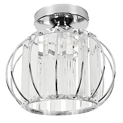 STOEX Lustre Moderne Argent Lampe De Plafond En Cristal Plafonnier En Verre