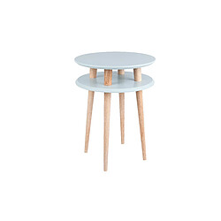 Table basse UFO Dmr. 45 cm x hauteur 61 cm, Gris clair, Ragaba