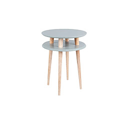 Table basse UFO Dmr. 45 cm x hauteur 61 cm, Gris foncé, Ragaba