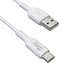 Avis Jaym Pack Chargeur Secteur 2 USB-A 2.4A 12W avec Câble USB-A vers USB-C 2m Blanc