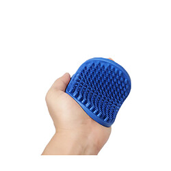 Acheter Generic Home Brosse-peigne de toilettage gantée pour chien/chat, bleu 13,5x9 cm