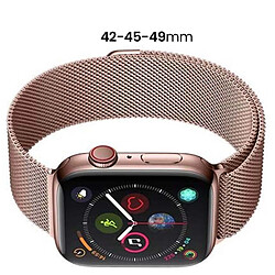 Acheter Devia Bracelet pour Apple Watch 42 / 45 / 49mm Élégant en Maille Milanaise Rose