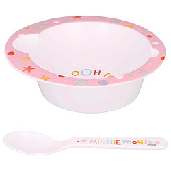 Acheter Mickey Minnie Minnie Mouse Ensemble de Bol et Cuillère pour Bébé Motif Ooh lala Utilisable au Micro-ondes Rose