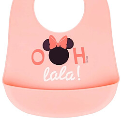 Acheter Disney Minnie Mouse Bavoir pour Bébé avec Fermeture Réglable et Poche Récupératrice Rose