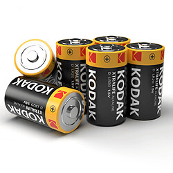 KODAK Xtralife Piles D-LR20 Alcaline 1,5V – Pack de 8