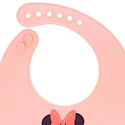 Avis Disney Minnie Mouse Bavoir pour Bébé avec Fermeture Réglable et Poche Récupératrice Rose