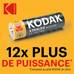 Avis KODAK Xtralife Piles AA-LR6 Alcaline 1,5V – Pack de 60