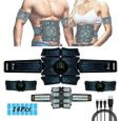 Electrostimulateur musculaire, Appareil Electrostimulation Abdominale, Ceinture Abdominale Electrostimulation 6 Modes&10 Intensités