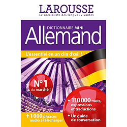 Allemand : dictionnaire mini : français-allemand, allemand-français. Deutsch : Miniwörterbuch : Französisch-Deutsch, Deutsch-Französisch