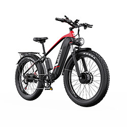 Duotts F26 Vélo Électrique - 750W*2 48V 20Ah - Noir et rouge