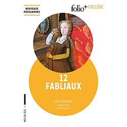 12 fabliaux : texte intégral - Occasion