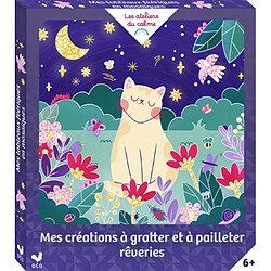 Mes créations à gratter et à pailleter Rêveries : coffret avec accessoires