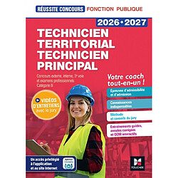 Technicien territorial, technicien principal 2026-2027 : concours externe, interne, 3e voie et examens professionnels, catégorie B : votre coach tout-en-un !