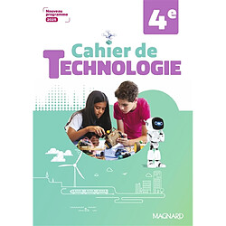 Cahier de technologie 4e : nouveau programme 2025