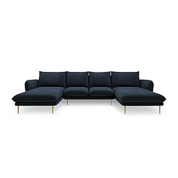 Cosmopolitan design Canapé panoramique 6 places - Bleu foncé