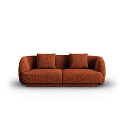 Cosmopolitan Design Canapé "Tulum" 2 places en chenille terracotta