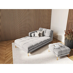 Cosmopolitan design Méridienne Bali gauche - Argent