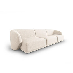 CXL by Christian Lacroix Canapé modulable "Lionel" 3 places en chenille beige clair mélange