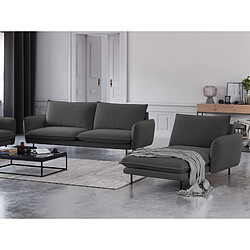 Cosmopolitan design Méridienne droite Vienna - Gris foncé