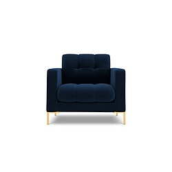Cosmopolitan Design Fauteuil "Bali" en velours bleu roi
