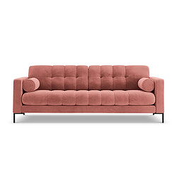 Cosmopolitan Design Canapé "Bali" 3 places en velours rose