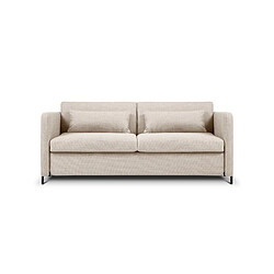 CXL by Christian Lacroix Canapé convertible "Yanis" 2 places en tissu structurel beige