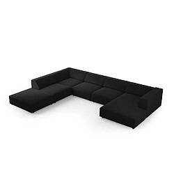 Cosmopolitan design Canapé panoramique Arendal - Noir