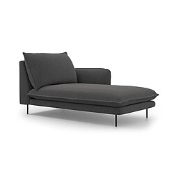 Cosmopolitan design Méridienne droite Vienna - Gris foncé
