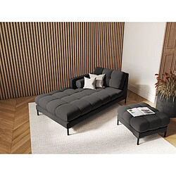 Cosmopolitan design Méridienne Bali - Gris foncé