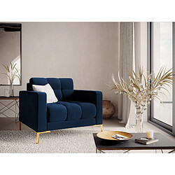 Cosmopolitan Design Fauteuil "Bali" en velours bleu roi