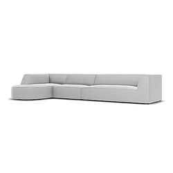 Avis CXL by Christian Lacroix Canapé d'angle gauche "Charles" 5 places en velours gris clair