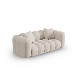 CXL by Christian Lacroix Canapé "Clotilde" 2 places en tissu structurel beige
