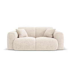 Cosmopolitan Design Canapé "Nolio" 2 places en chenille beige clair