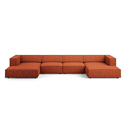 Cosmopolitan design Canapé panoramique Arendal - Terracotta