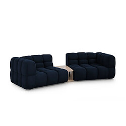 Cosmopolitan design Canapé Sky 2 places velours - Bleu roi