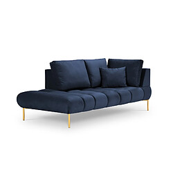 Cosmopolitan design Méridienne Hastings 2 places - Bleu roi