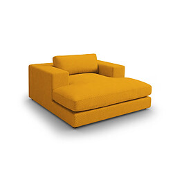 CXL by Christian Lacroix Méridienne "Tendance" en velours côtelé jaune