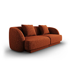 Cosmopolitan Design Canapé "Tulum" 2 places en chenille terracotta