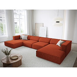 Cosmopolitan design Canapé panoramique Arendal - Terracotta