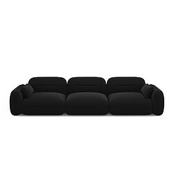 Cosmopolitan design Canapé Sydney 4 places velours - Noir