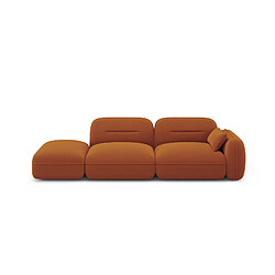 Cosmopolitan design Canapé d'angle Sydney 3 places - Terracotta