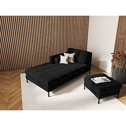 Cosmopolitan design Méridienne gauche Bali - Noir