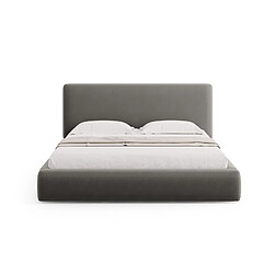 Avis Cosmopolitan Design Lit coffre avec tête de lit "Colonel" 140x200cm en velours gris clair