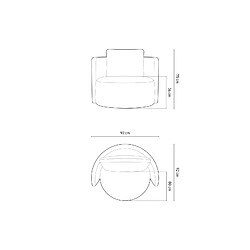 Avis Cxl by christian lacroix Fauteuil pivotant Adam - Gris foncé